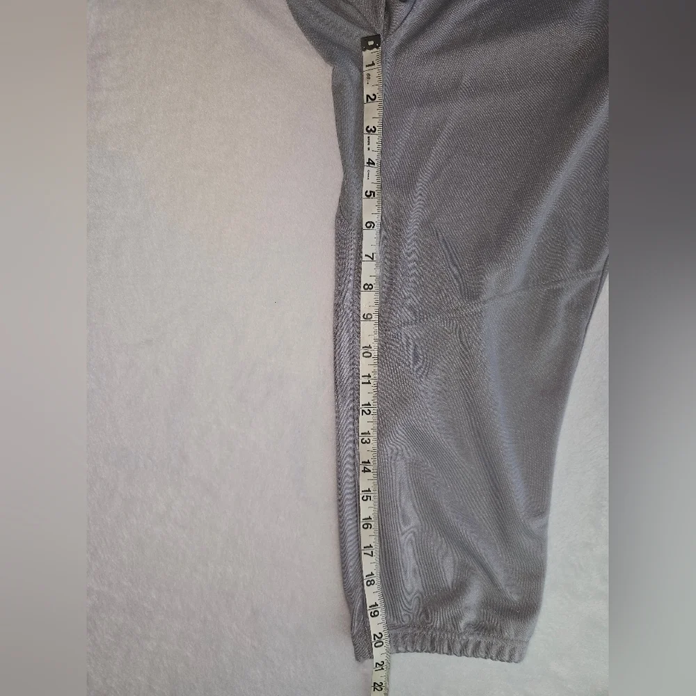 NWOT Adidas Baseball Pants, Cropped, size Large, grey.